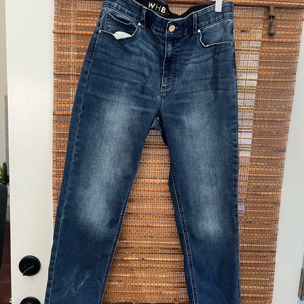 White House Black Market lot of 2 pairs women Blue Jeans Sz 12